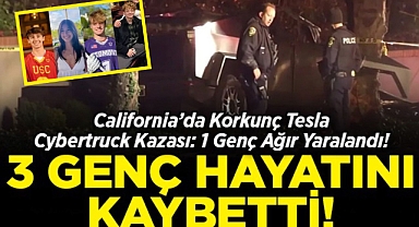 ABD'de Feci Tesla Cybertruck Kazası: 3 Genç Hayatını Kaybetti, 1'i Ağır Yaralı!