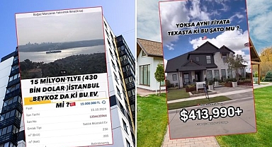 Beykoz ile Texas: Yüz binlerce dolarlık evlerin karşılaştırması gündem oldu