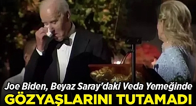 Joe Biden, Beyaz Saray'daki Veda Yemeğinde Gözyaşlarını Tutamadı!