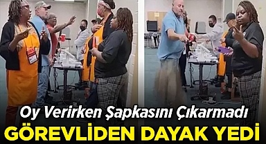 Oy Verirken Şapkasını Çıkarmadı: Sandık Görevlisinden Dayak Yedi!