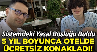 Sistemdeki Yasal Boşluğu Buldu: 5 Yıl Boyunca Otelde Ücretsiz Konakladı!