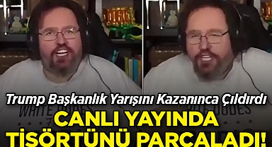 Trump Başkanlık Yarışını Kazanınca Çıldırdı: Canlı Yayında Tişörtünü Parçaladı!
