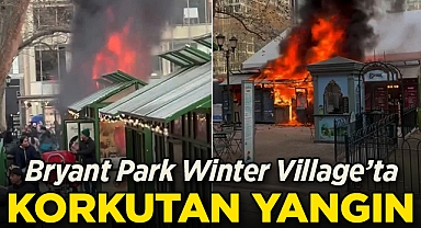 Bryant Park Winter Village'ta Korkutan Yangın!