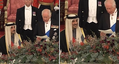 Katar Emiri'ne Londra'da görkemli karşılama: Kral, Arapça konuştu, 'selam' verdi