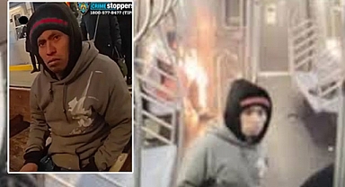 New York metrosunda dehşet: Uyuyan kadını vagonda ateşe verdi