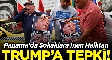Panama Halkından Trump'a Sert Tepki: Posterlerini Yaktılar!