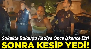 Sokakta Bulduğu Kediye Önce İşkence Etti, Sonra Kesip Yedi!