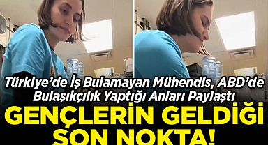 Türkiye'de İş Bulamayan Mühendis, ABD'de Bulaşıkçılık Yaptığı Anları Paylaştı!