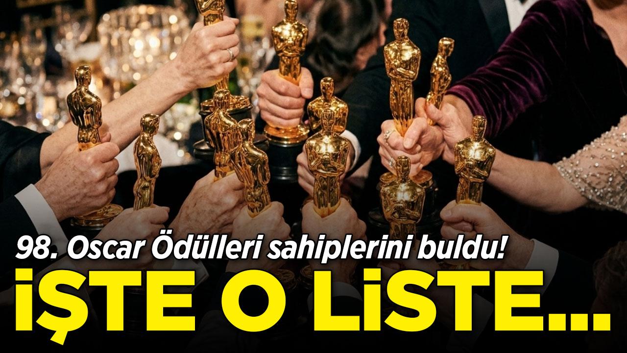 98. Oscar Ödülleri sahiplerini buldu