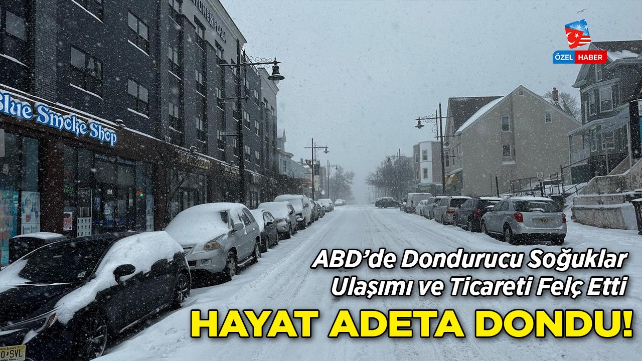 ABD'de Dondurucu Soğuklar Ulaşımı ve Ticareti Felç Etti: Hayat Adeta Dondu!