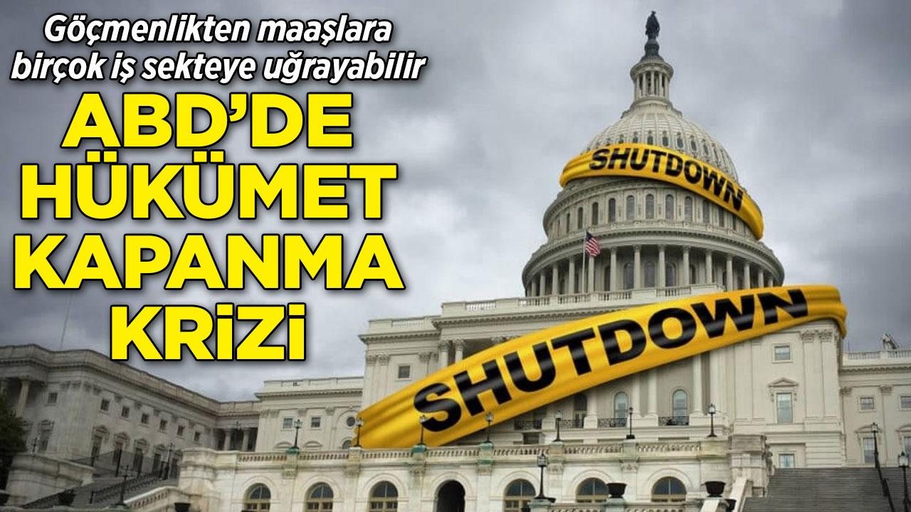 ABD'de hükümet kapanma alarmı