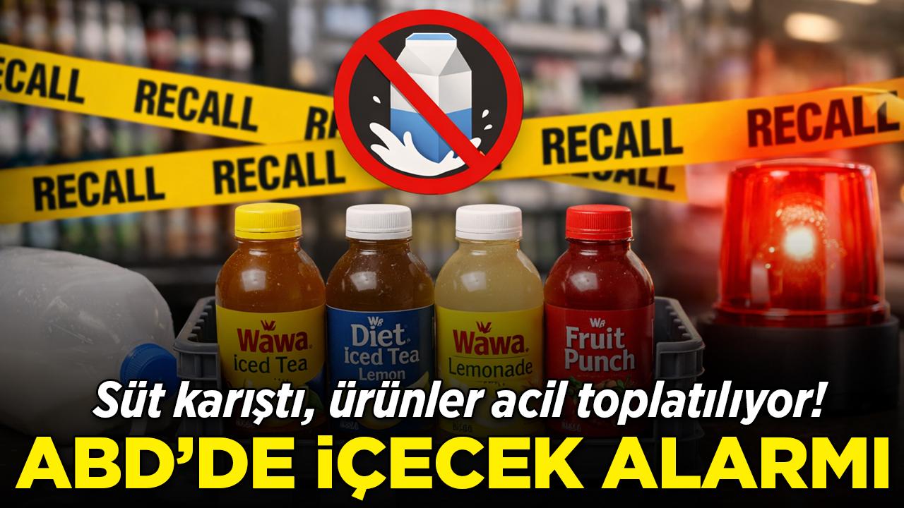 ABD'de içecek alarmı: Süt karıştı, ürünler acil toplatılıyor