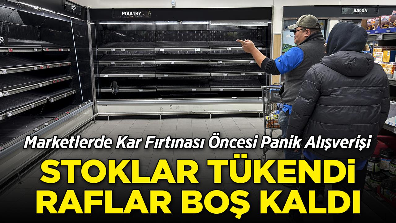 ABD'de kar fırtınası paniği! Marketlerde stoklar tükendi, raflar boş kaldı