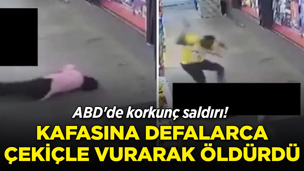 ABD'de korkunç saldırı! Kafasına defalarca çekiçle vurarak öldürdü