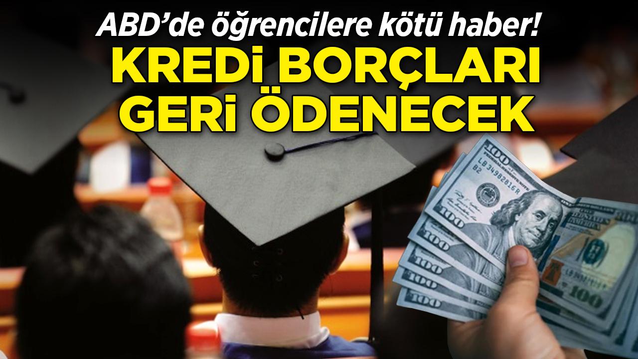 ABD'de öğrenciler kredi borçlarını geri ödeyecek