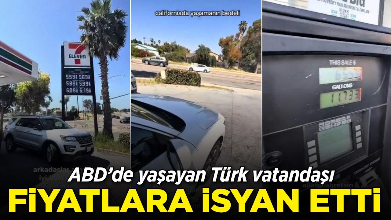 ABD'de Türk vatandaşı akaryakıt fiyatlarına isyan etti