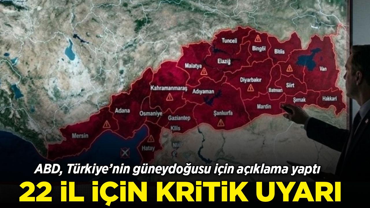 ABD'den Güneydoğu Türkiye için 'seyahat etmeyin' uyarısı
