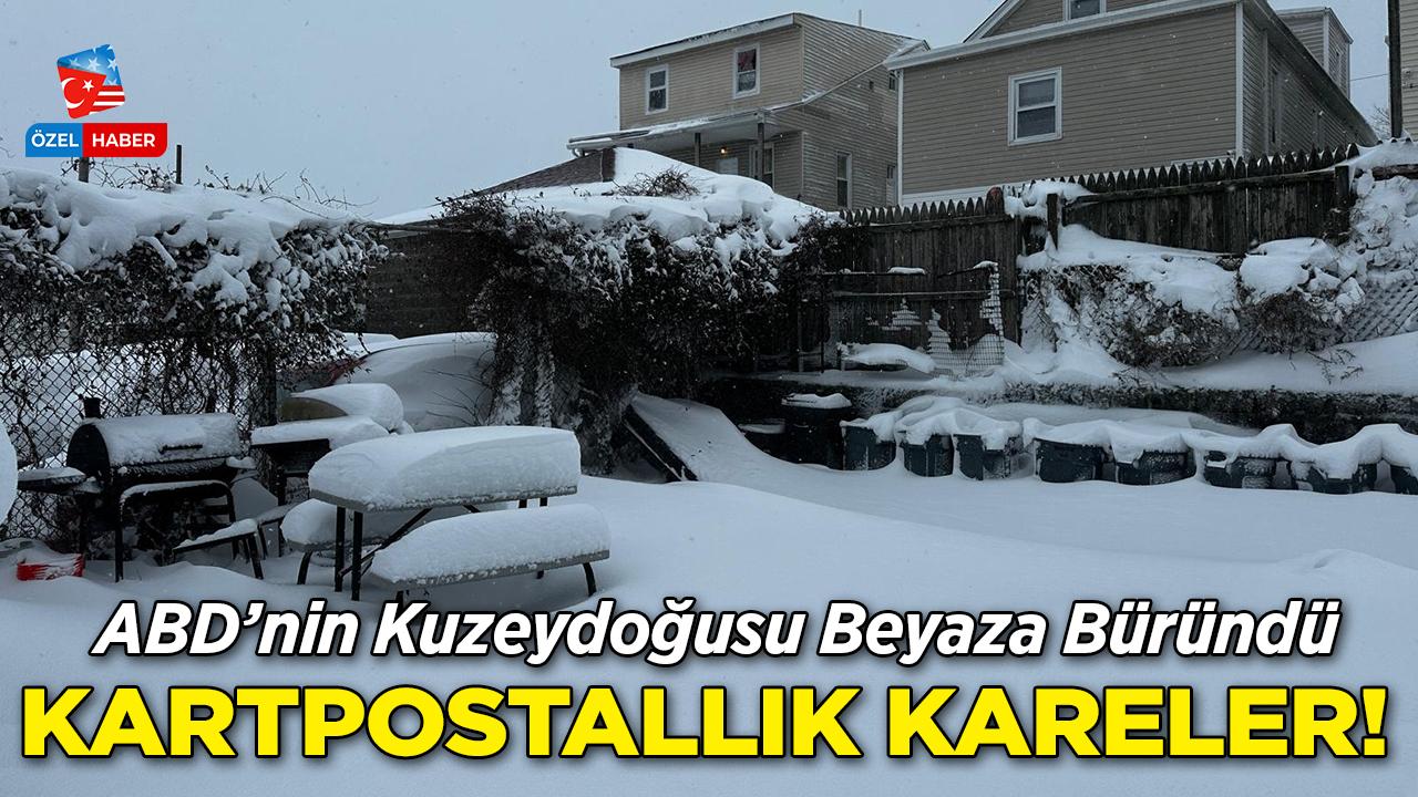 ABD'nin Kuzeydoğusu Beyaza Büründü: Ortaya Kartpostallık Görüntüler Çıktı