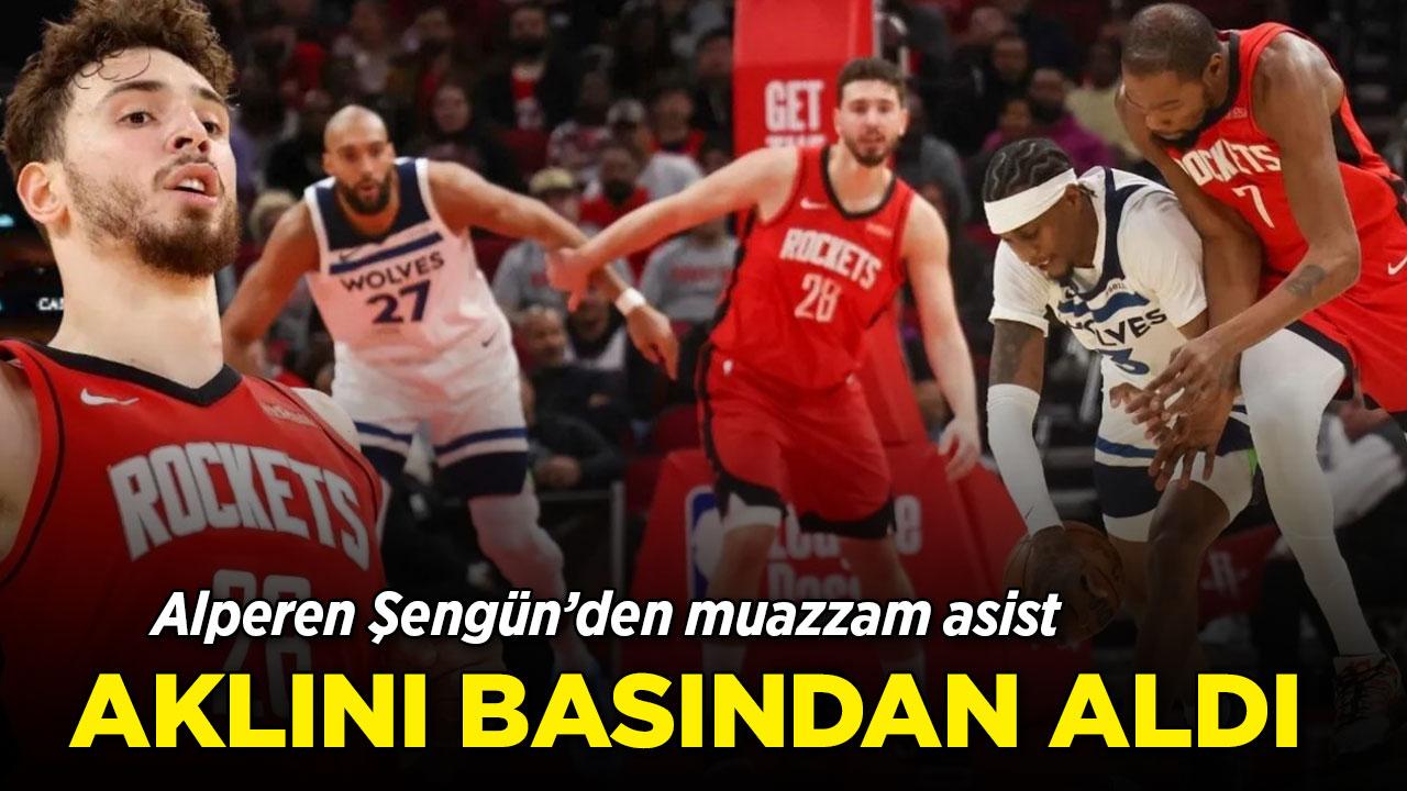Alperen Şengün'den NBA'de olay asist