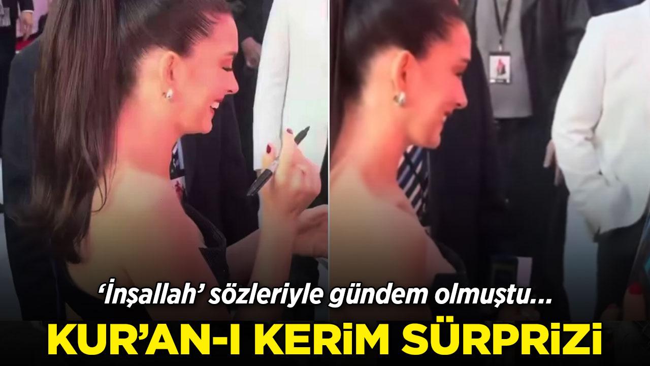 Anne Hathaway'e galada Kur'an-ı Kerim sürprizi