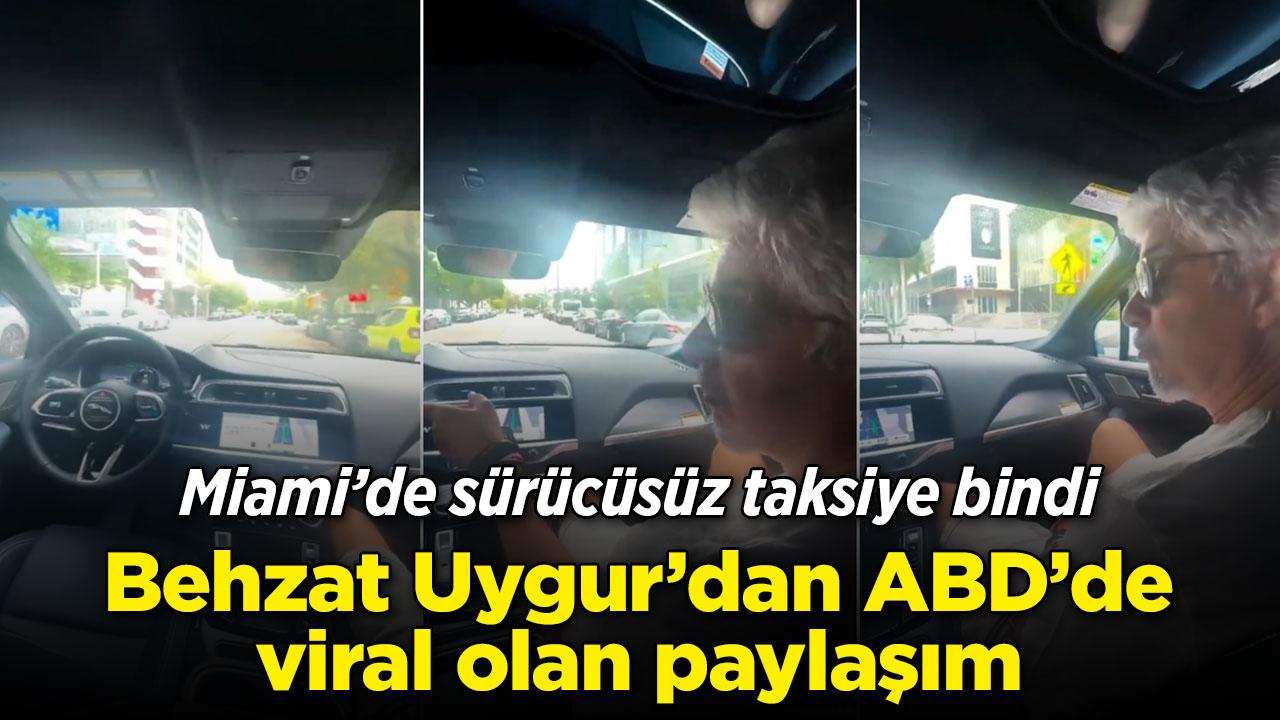 Behzat Uygur Miami'de sürücüsüz taksiye bindi