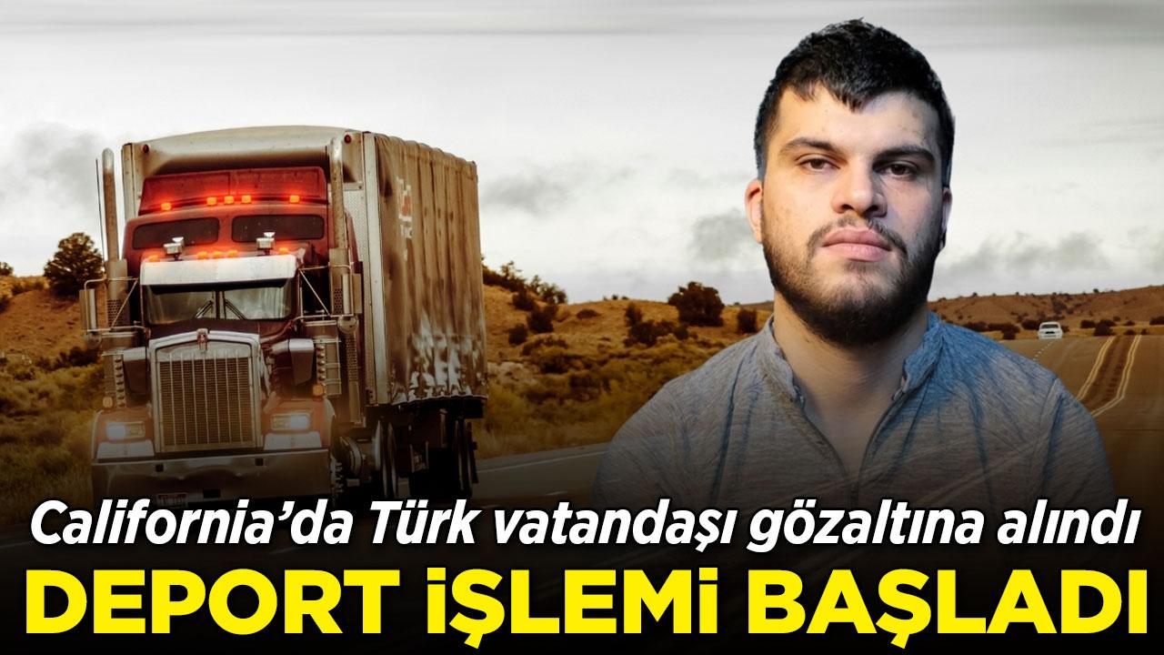 California'da Türk tır şoförü gözaltında