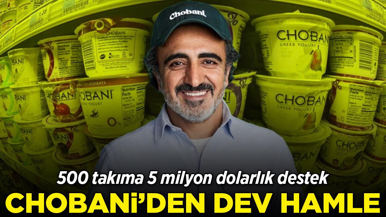 Chobani'den dev hamle: 500 takıma 5 milyon dolarlık destek