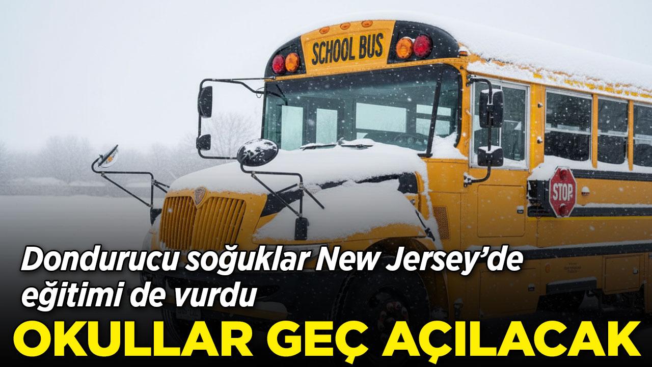 Dondurucu soğuk New Jersey'de eğitimi vurdu