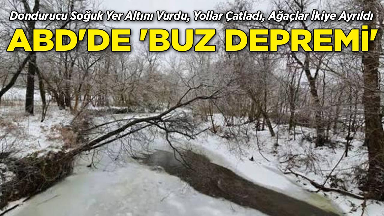 Dondurucu Soğuk Yer Altını Vurdu, Yollar Çatladı, Ağaçlar İkiye Ayrıldı: ABD'de 'Buz Depremi'