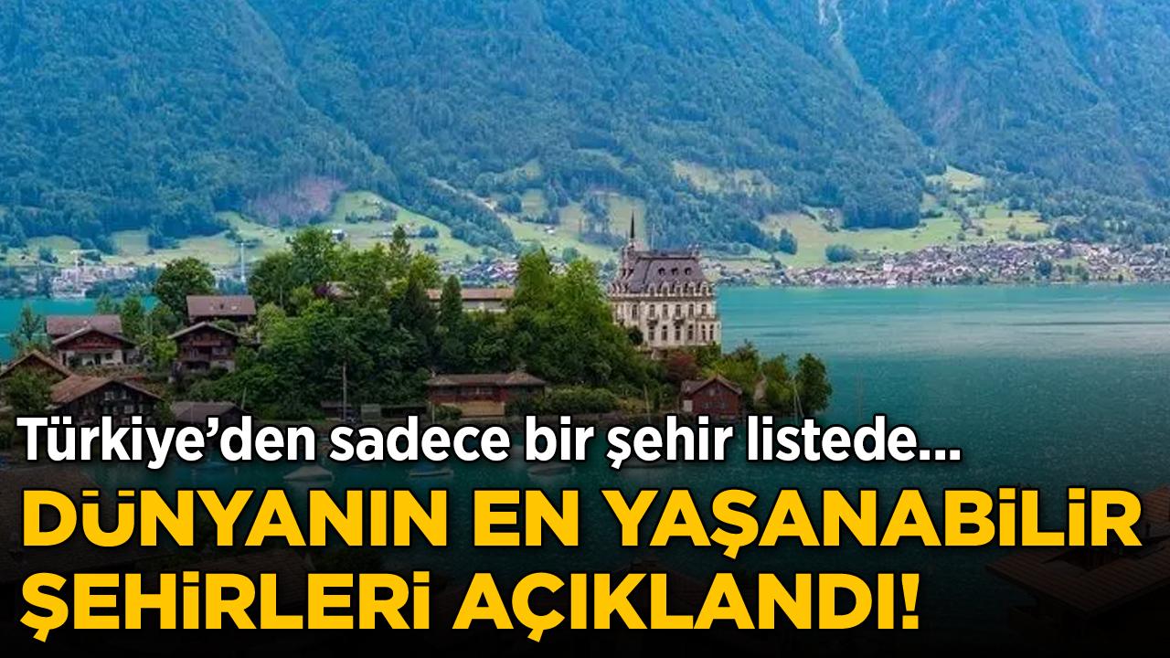 Dünyanın en yaşanabilir 30 şehri açıklandı! Türkiye'den sadece bir şehir listede...