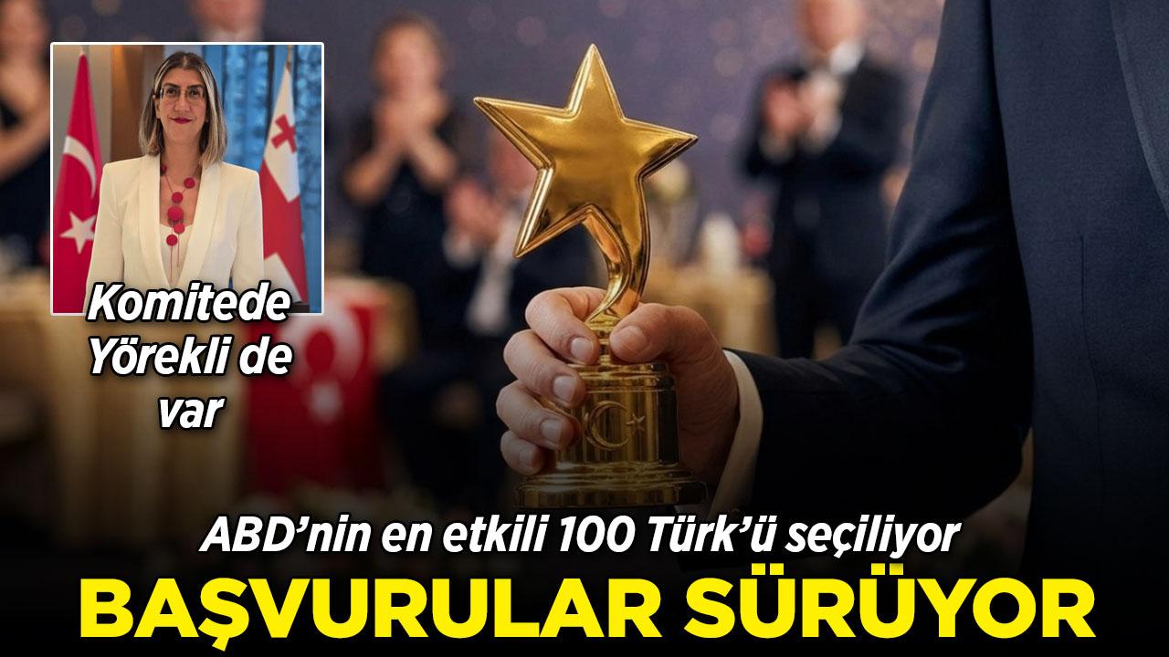 'En Etkili 100 Türk Amerikalı' için başvurular sürüyor