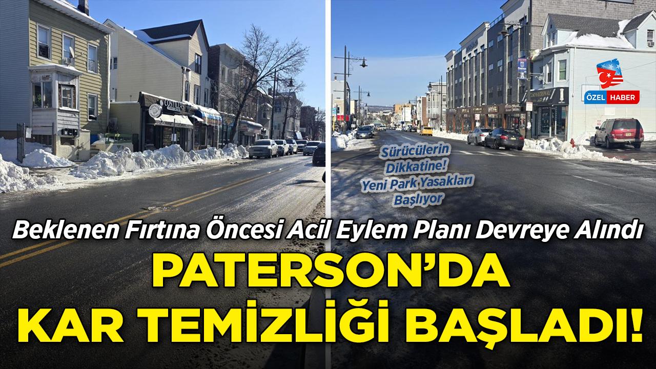 Fırtına Gelmeden Önlem Alındı: Paterson'da Kar Temizliği Başladı
