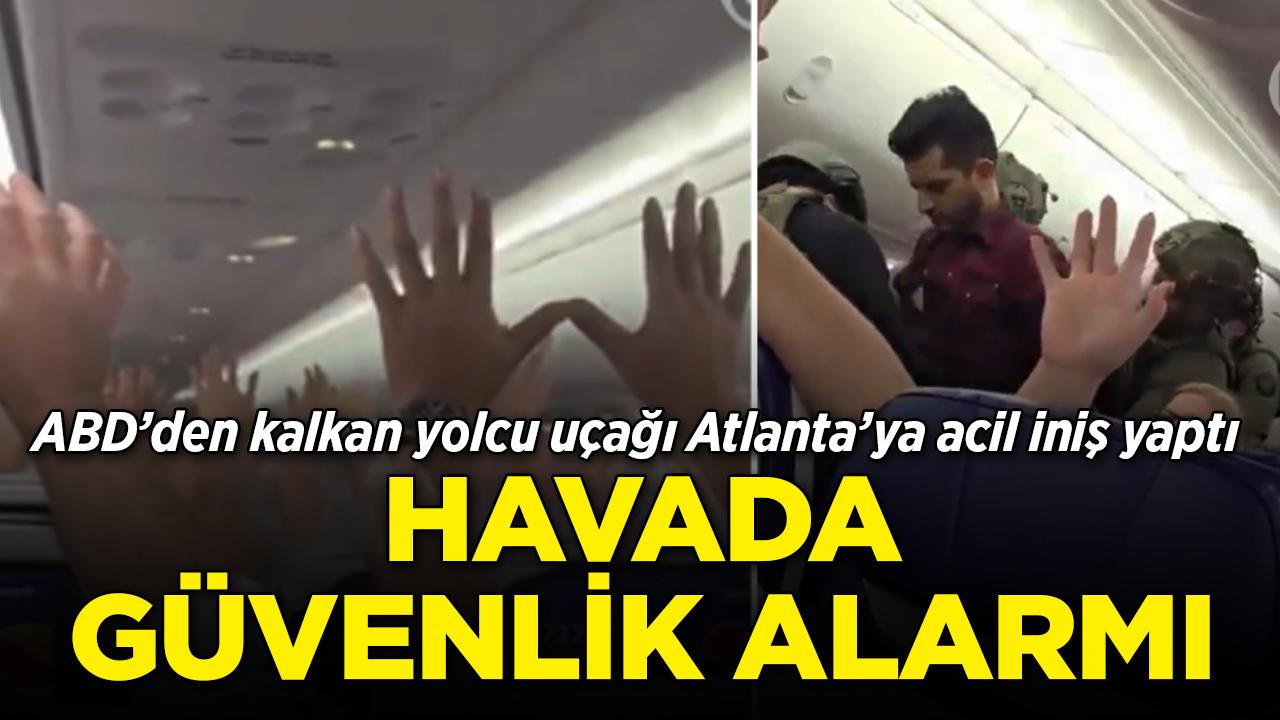Havada güvenlik alarmı! Yolcu uçağı Atlanta'ya acil iniş yaptı