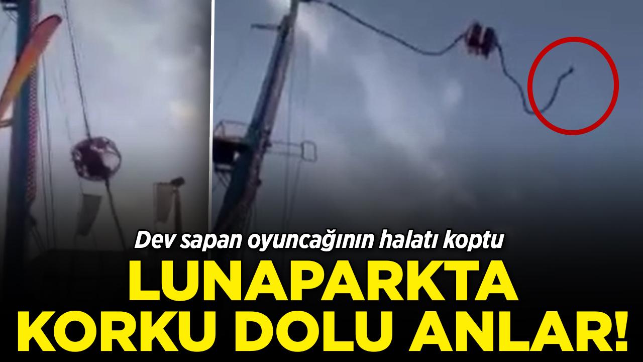 İspanya'daki lunaparkta korku dolu anlar: Dev sapan oyuncağının halatı koptu: 4 yaralı