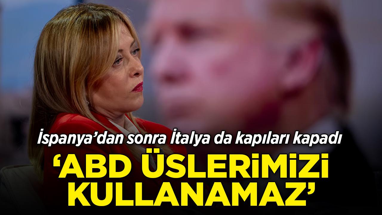 İtalya Başbakanı Meloni'den ABD'ye rest
