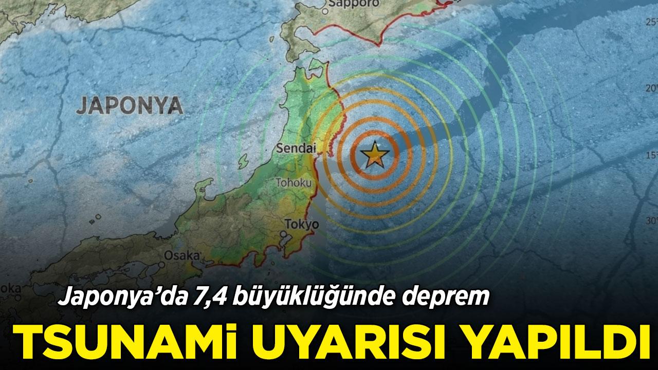 Japonya açıklarında 7,4 büyüklüğünde deprem