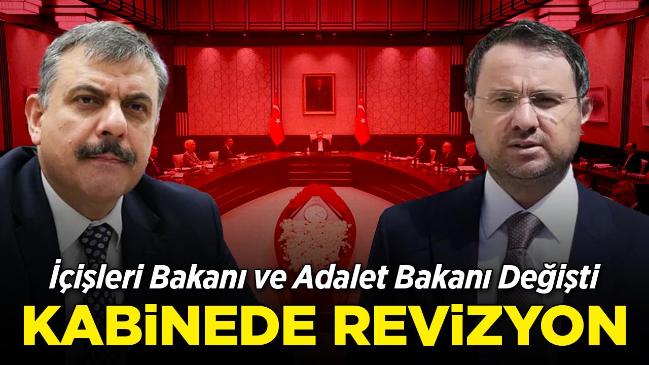 Kabinede revizyon: İçişleri Bakanı ve Adalet Bakanı değişti