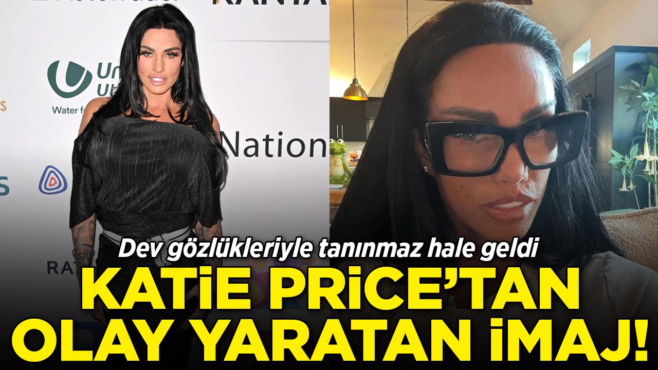 Katie Price'tan olay imaj! Gözlükleriyle tanınmaz hale geldi