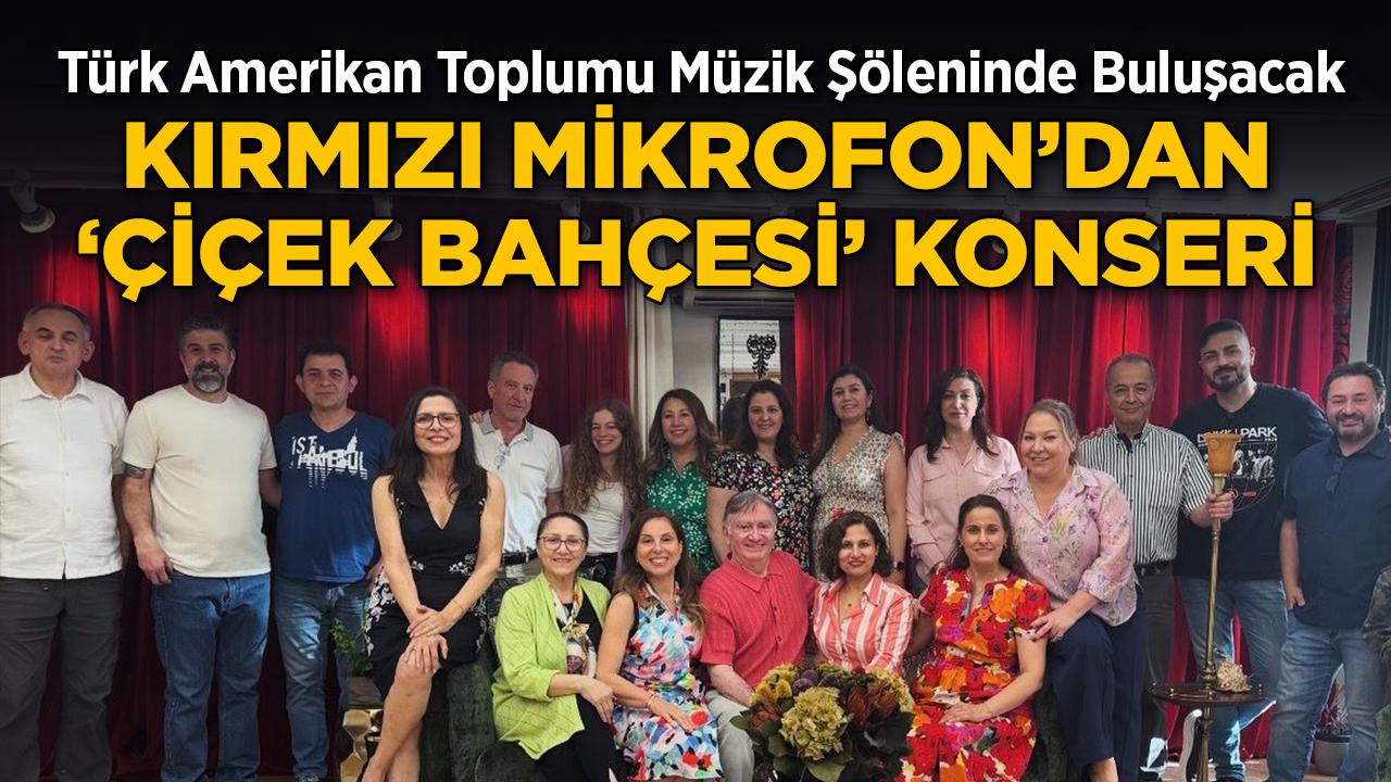 "Kırmızı Mikrofon Korosu"ndan 'Çiçek Bahçesi' Konseri