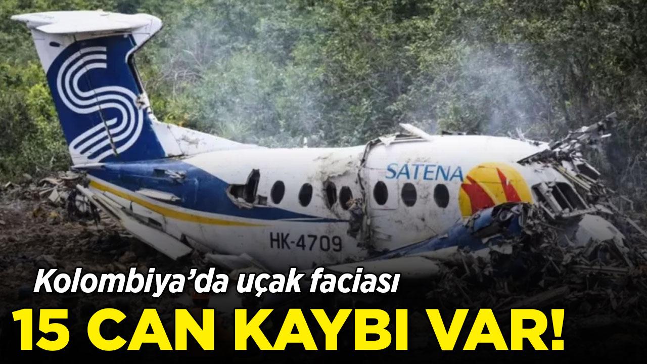 Kolombiya'da uçak faciası: 15 can kaybı