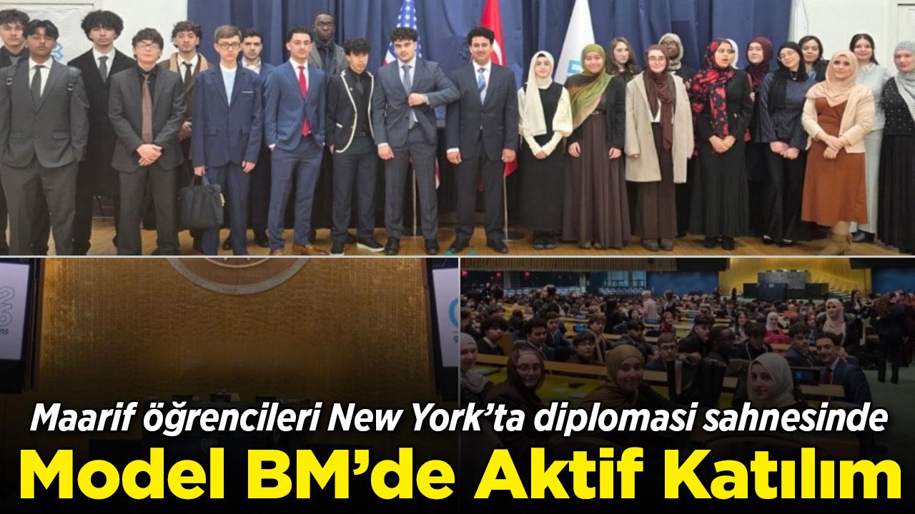 Maarif öğrencileri New York'ta GCMUN 2026 sahnesinde