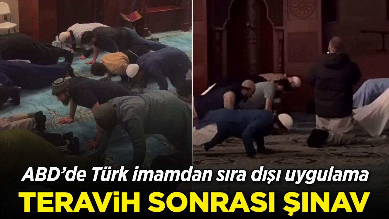 Maryland'de Türk imamdan teravih sonrası şınav