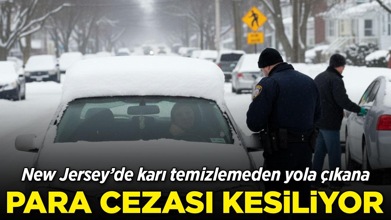 New Jersey'de 'kar temizlemeden yola çıkana' ceza