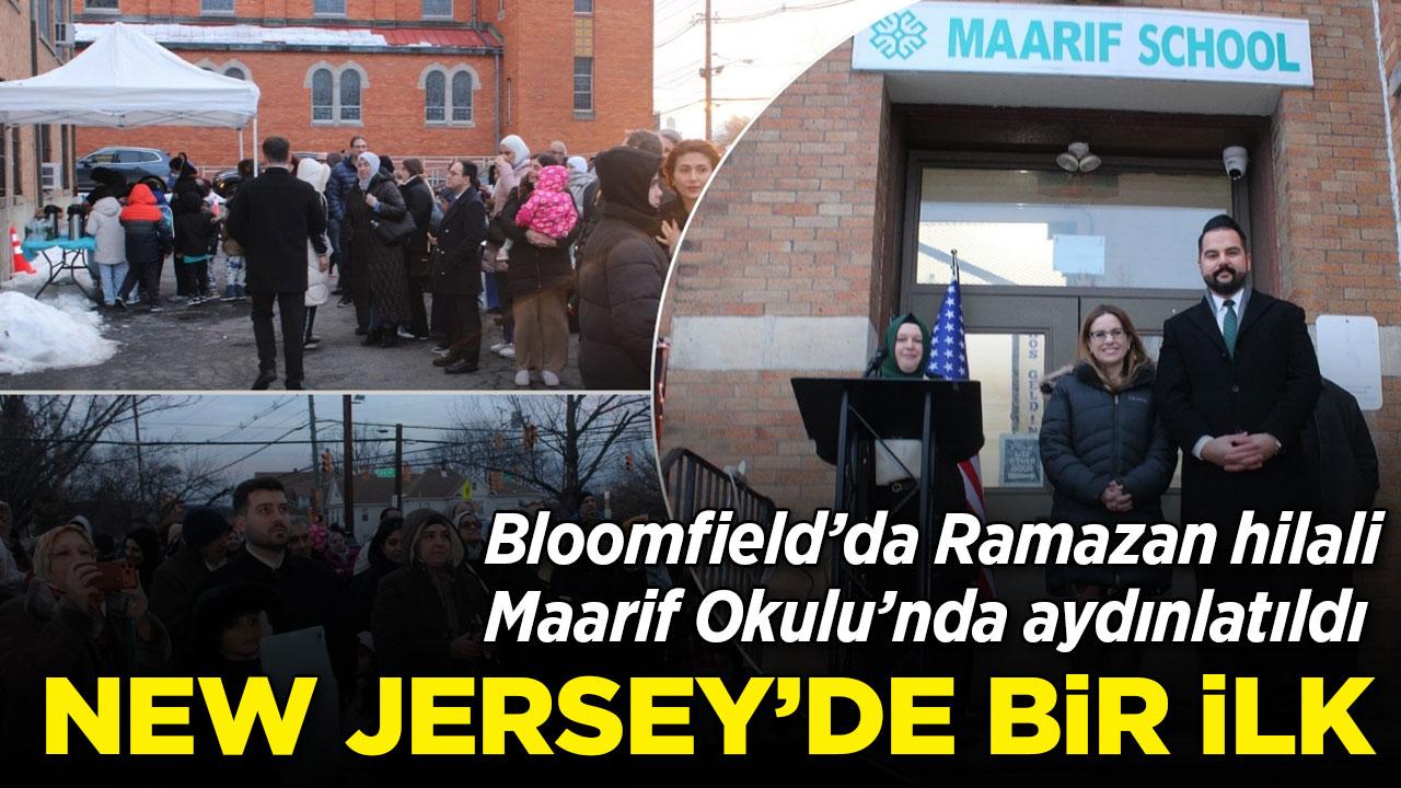 New Jersey'de Ramazan hilali Maarif Okulu'nda aydınlatıldı