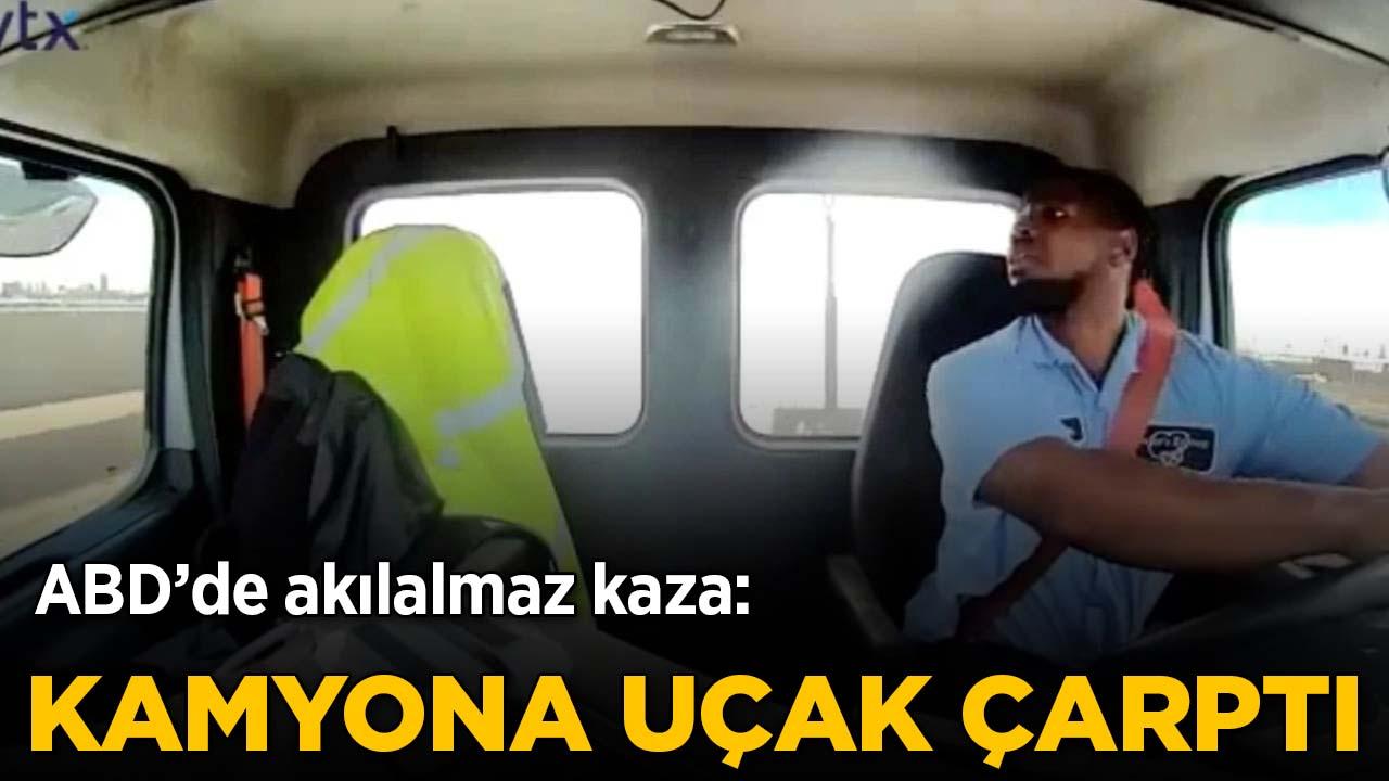New Jersey'de uçak, kamyona çarptı