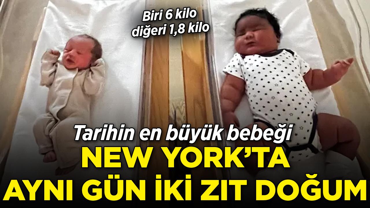 New York'ta aynı gün iki zıt doğum: Biri 6 kilo, diğeri 1,8 kilo