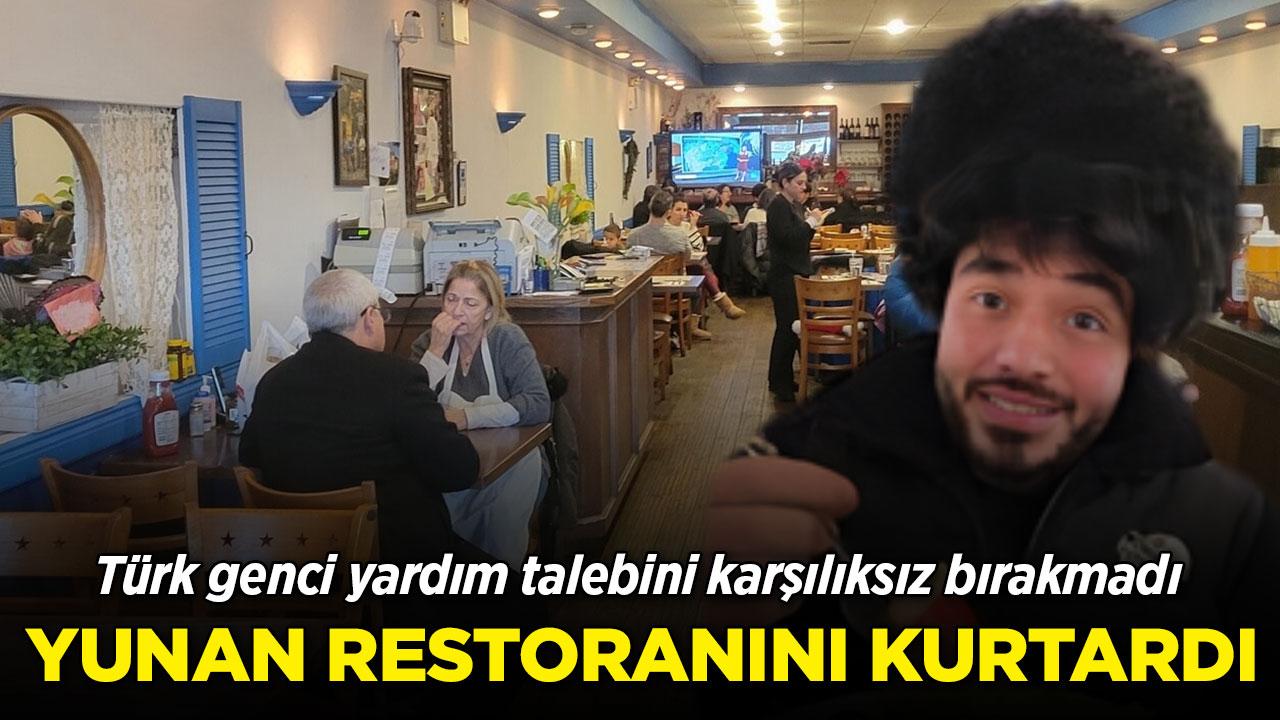 New York'ta Türk gencinden Yunan lokantasına hayat öpücüğü