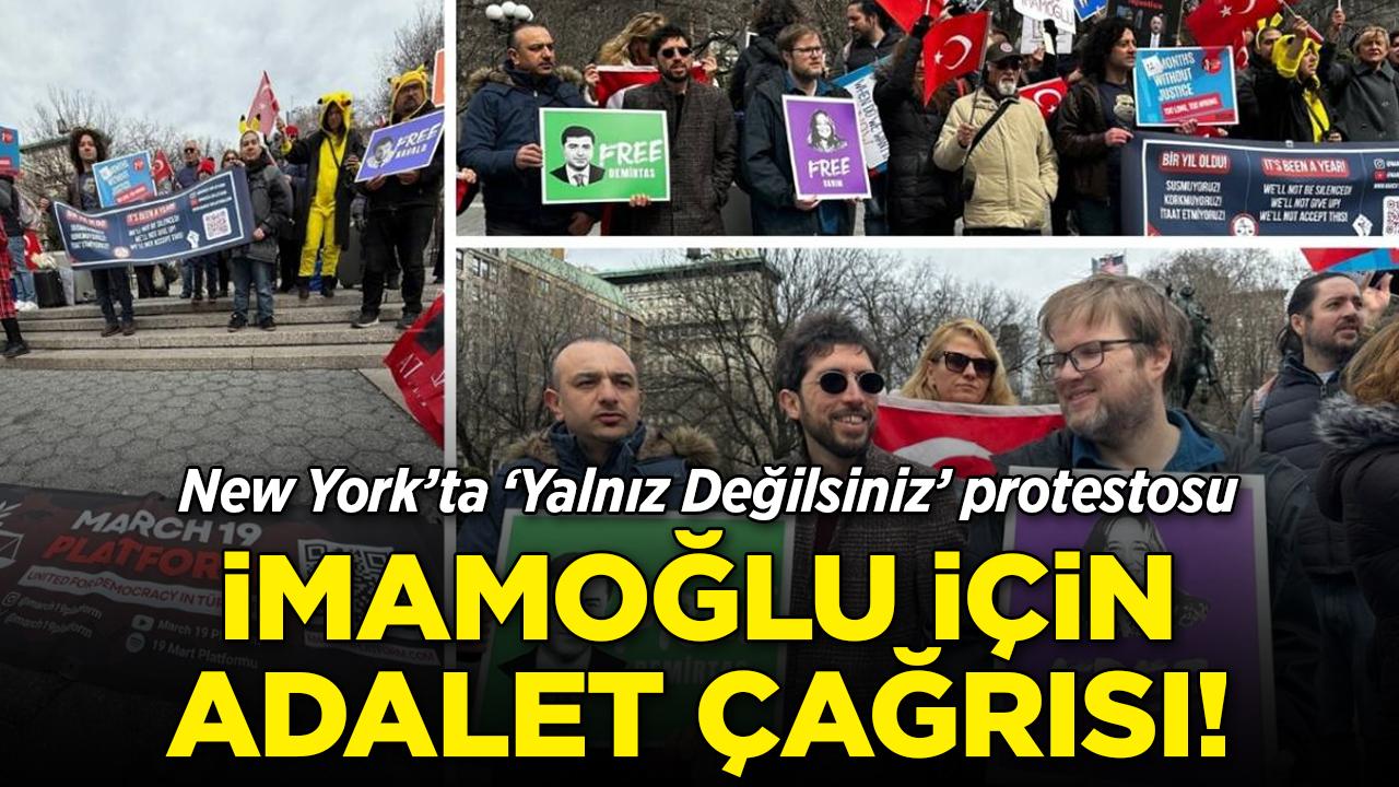 New York'ta 'Yalnız Değilsiniz' protestosu