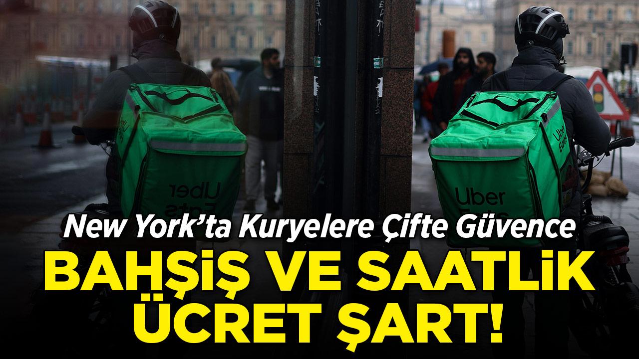 New York'ta yeni dönem: Kuryelere bahşiş ve saatlik ücret şart