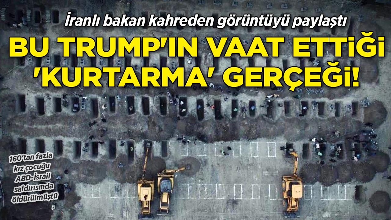 İranlı bakan kahreden görüntüyü paylaştı: "Bu Trump'ın vaat ettiği 'kurtarma' gerçeği"